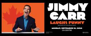 Jimmy Carr, coming to the CN Centre on Sept 21, 2026 Jimmy Carr, coming to the CN Centre on Sept 21, 2026